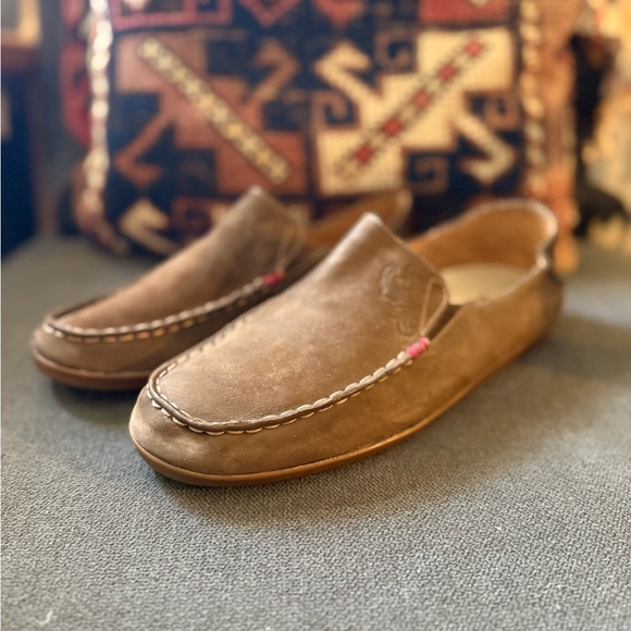 OluKai Brown Leather Women's Loafers - Picture 4 of 8